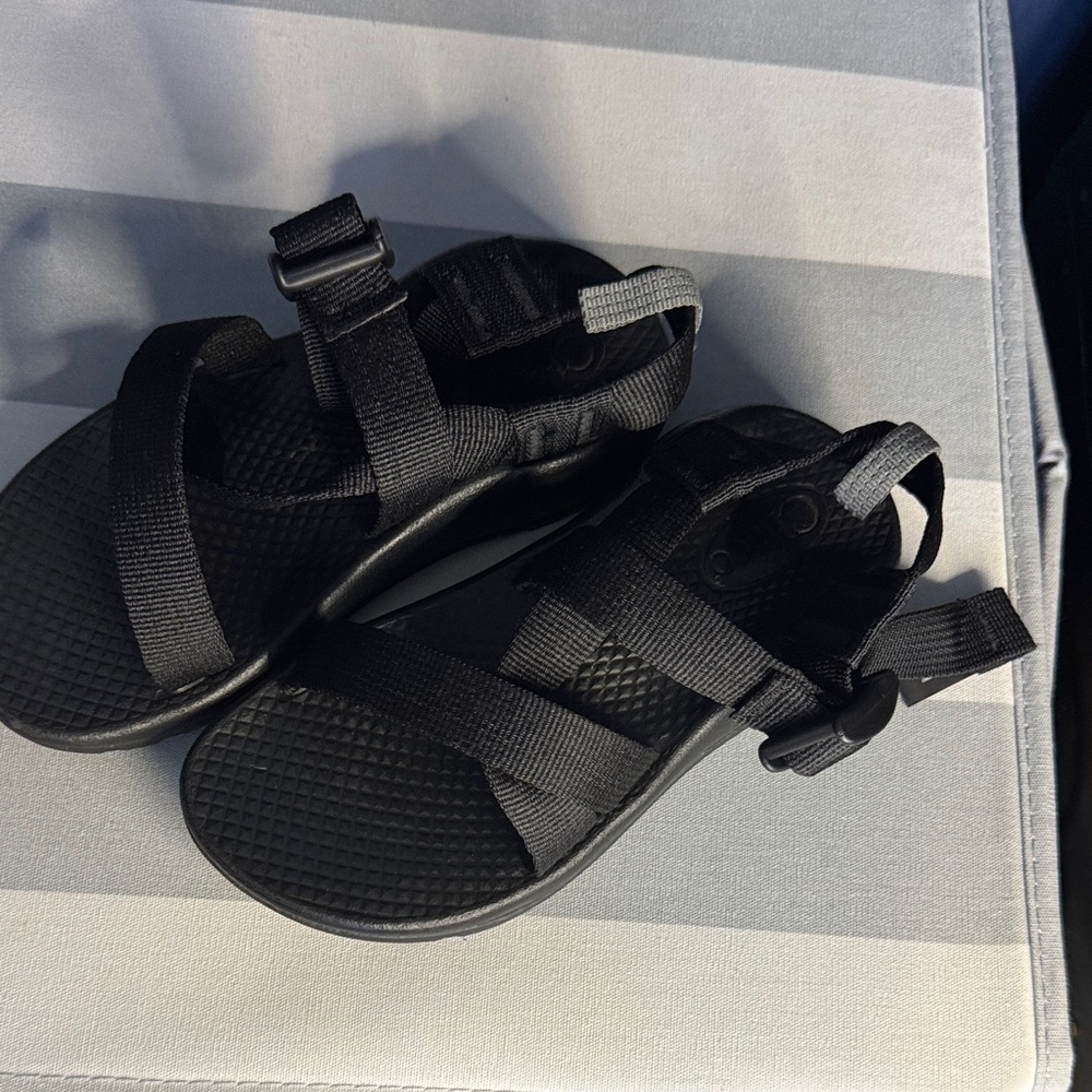 Chaco Kids Black Strap Sandals